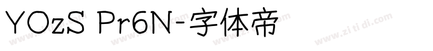 YOzS Pr6N字体转换